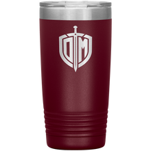 Load image into Gallery viewer, Dangerous_Man_Tumbler_20oz_Tumbler_Maroon_Mockup.png