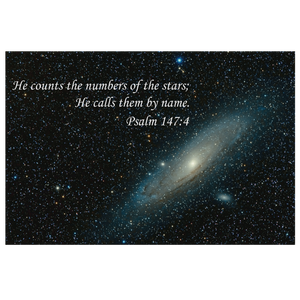 Canvas Wall Art - He Counts the Stars