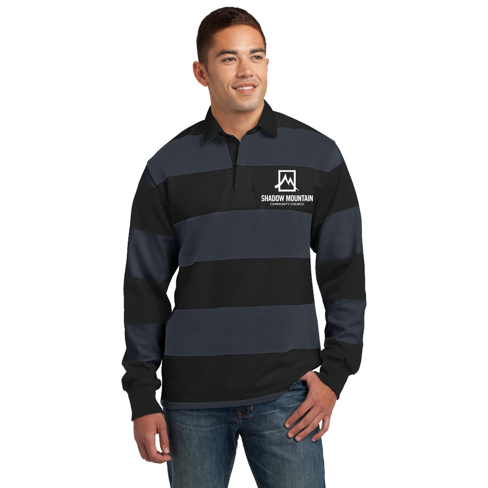 Sport-Tek® Classic Long Sleeve Rugby Polo. SMCCST301