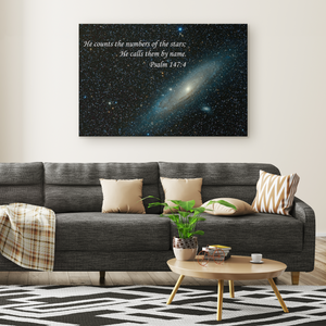 Canvas Wall Art - He Counts the Stars