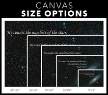 Load image into Gallery viewer, Canvas Wall Art - He Counts the Stars
